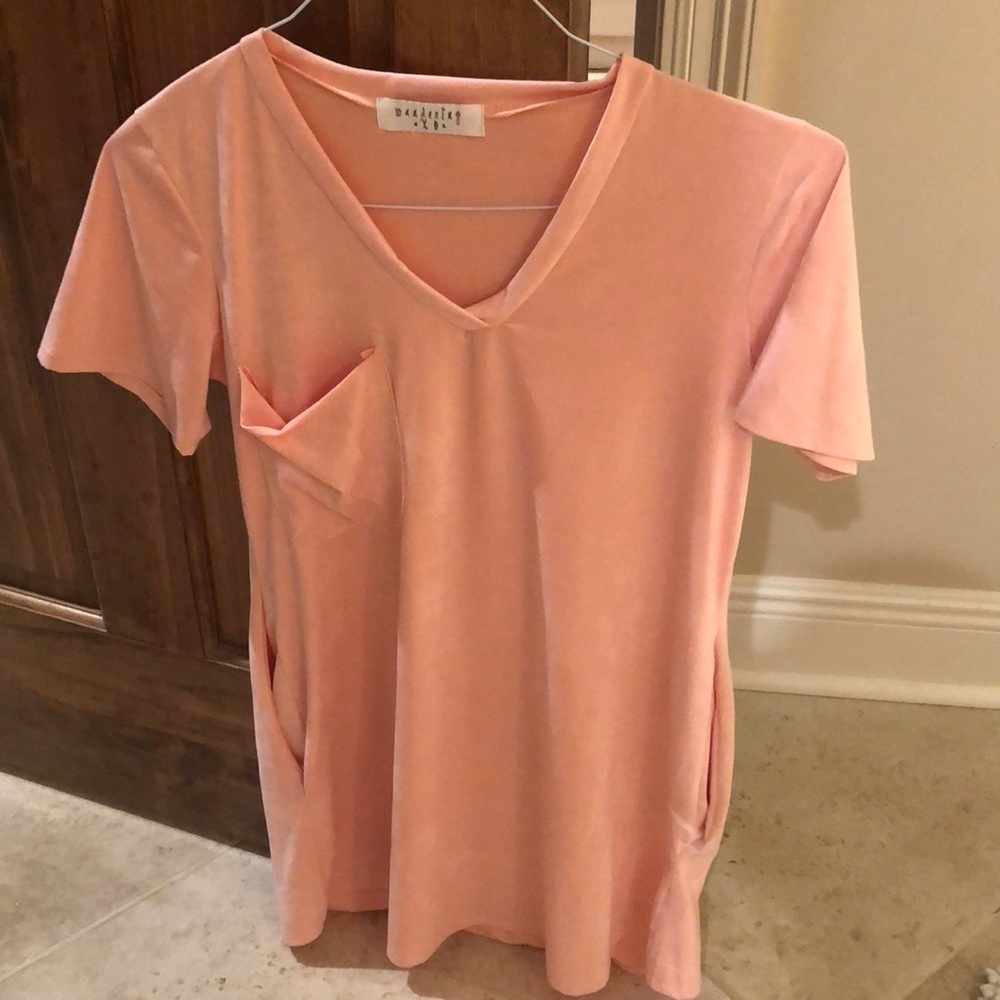 Pink t shirt dress